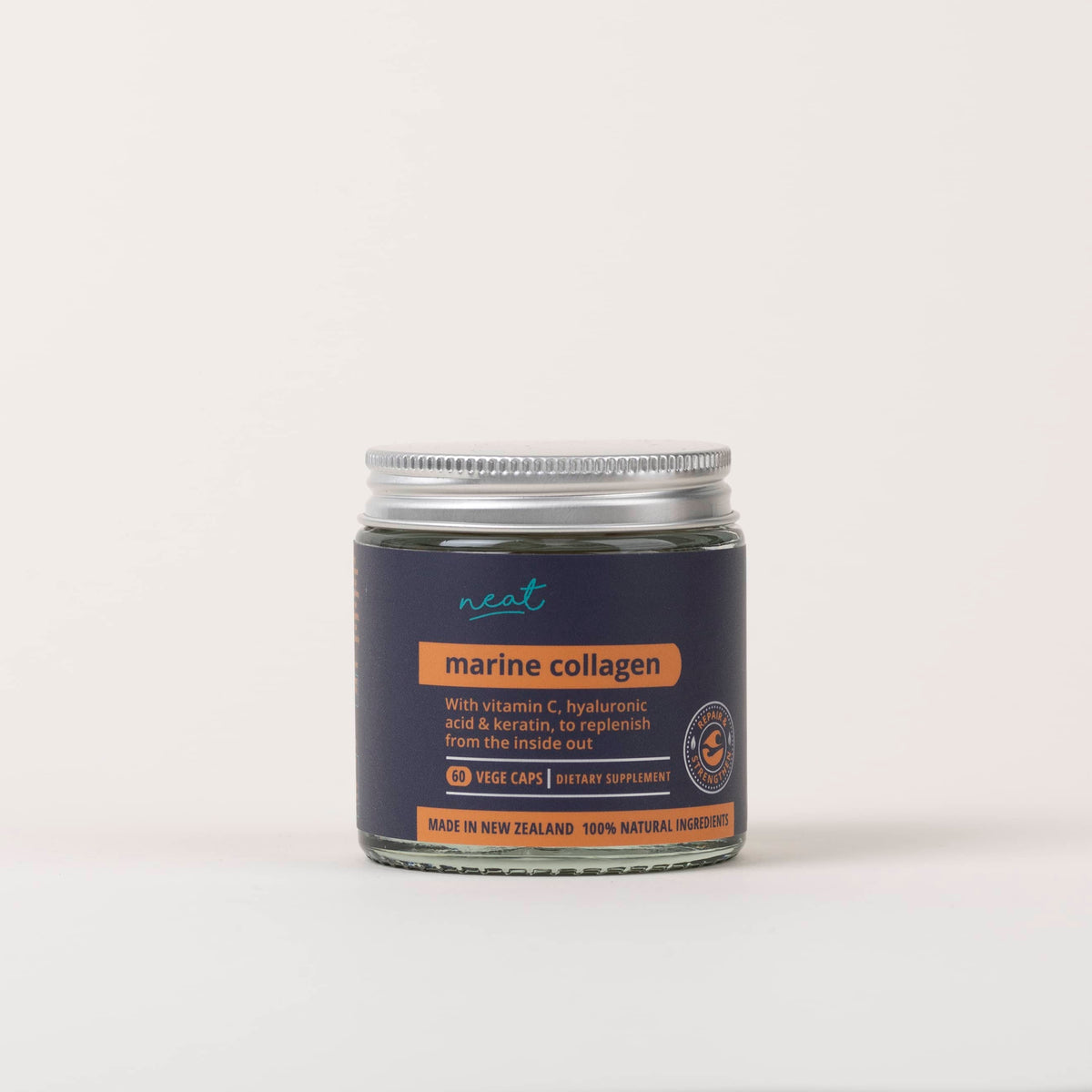 Neat Supplements Trio | Marine Collagen, Keratin & Hyaluronic Acid - Apple Cider Vinegar - Purple Rice Antioxidant
