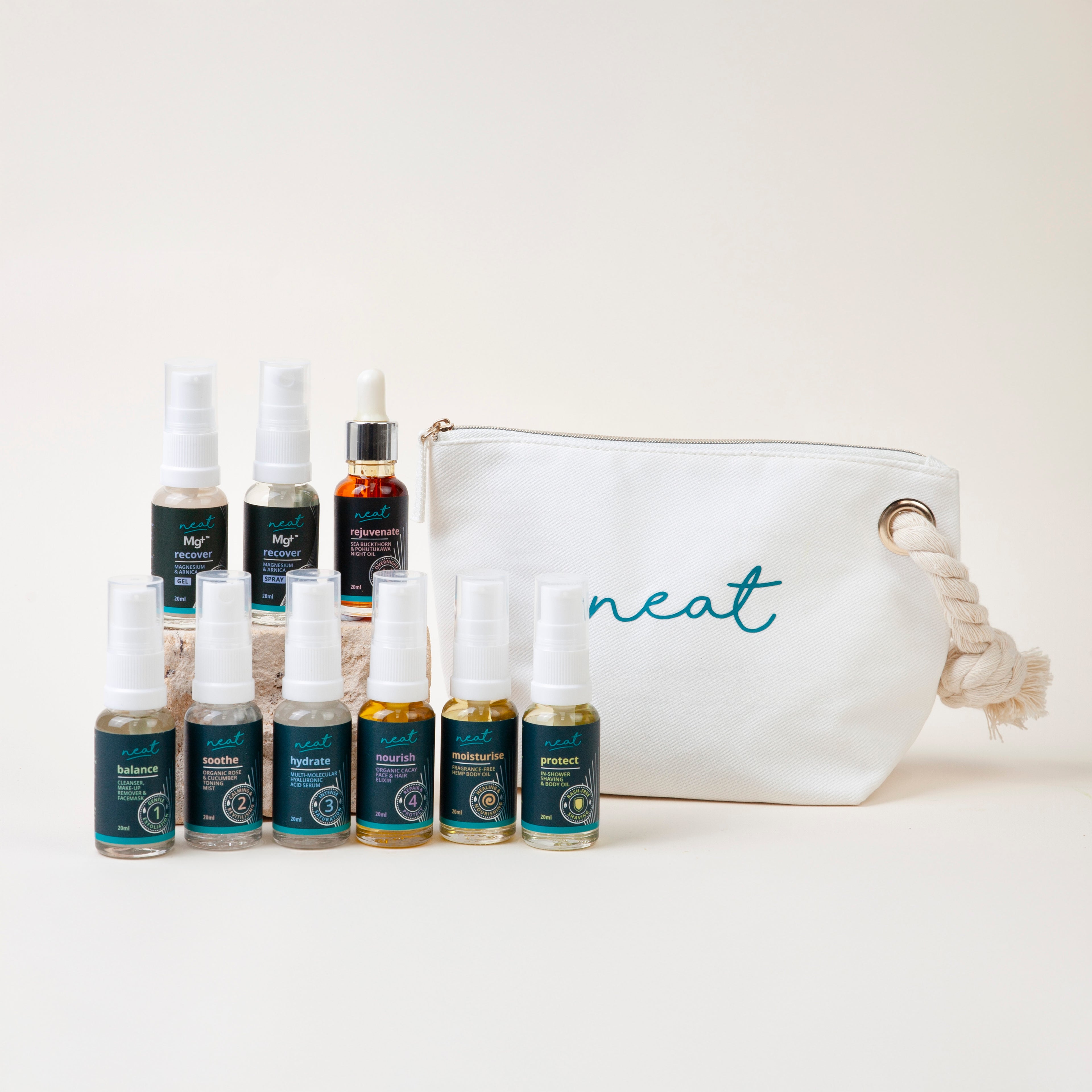 Mini Ultimate Skincare Sample Set with Mg+Plus | Travel Minis - 100% Natural