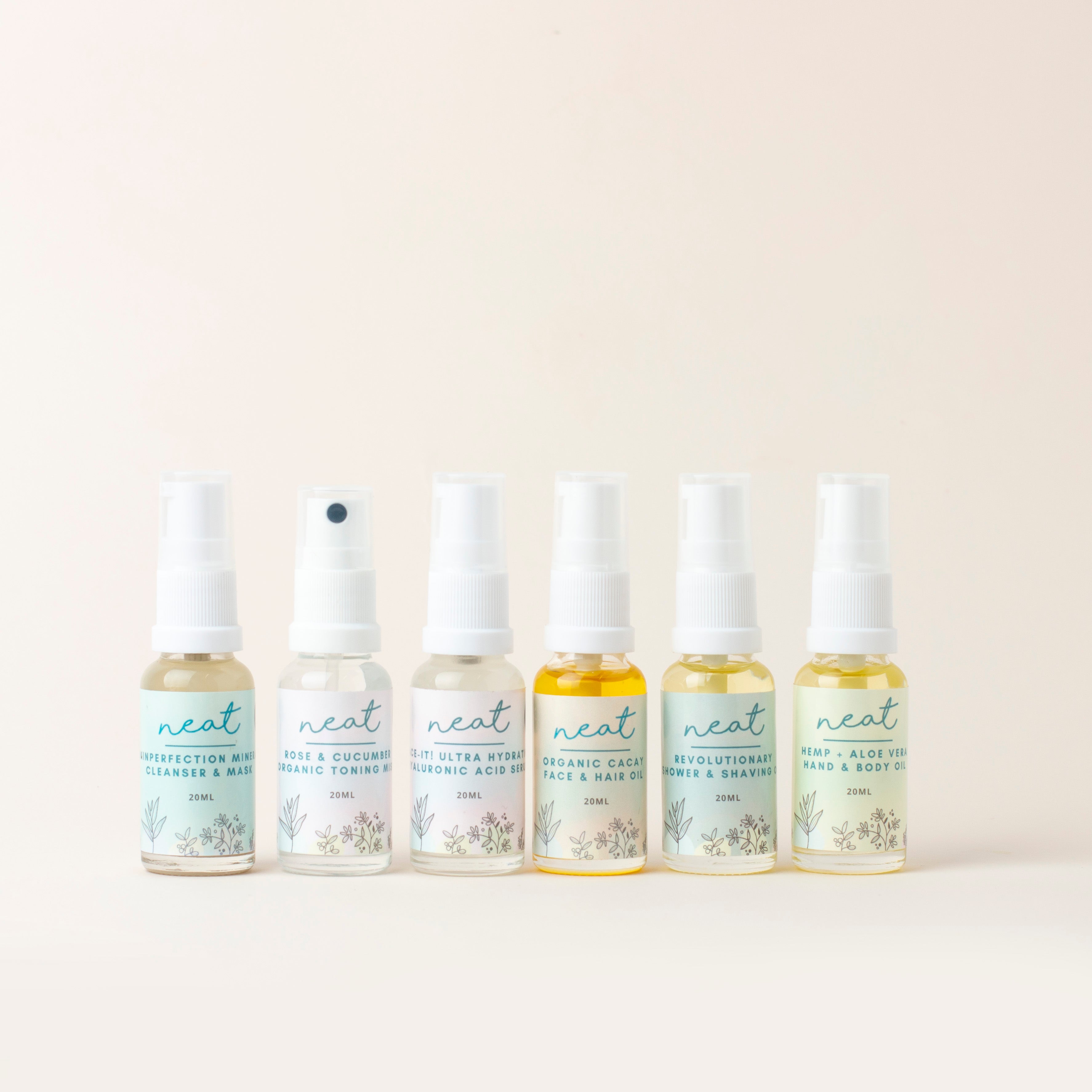 Mini Ultimate Skincare Sample Set for Face & Body | Travel Minis - 100% Natural
