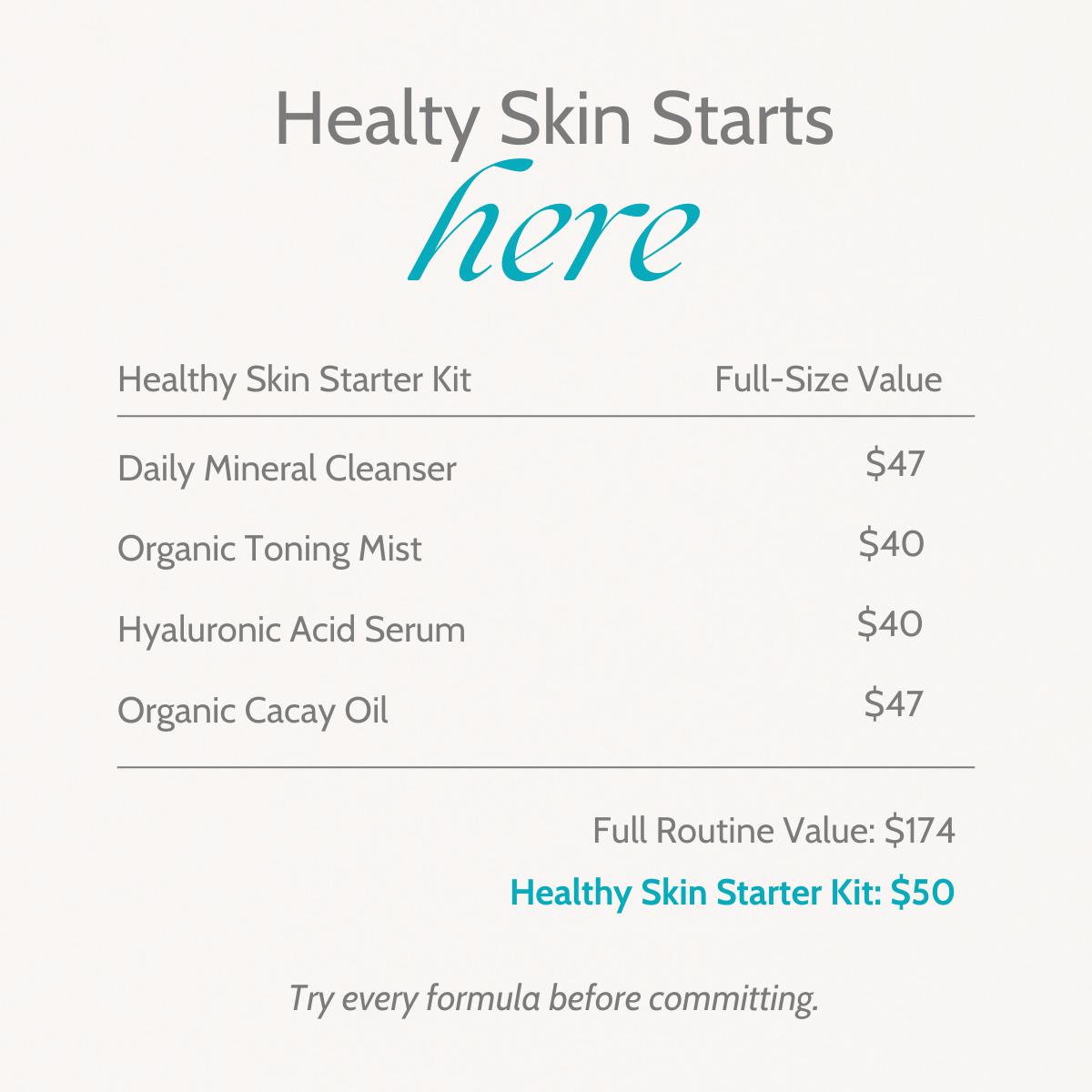 Healthy Skin Starter Kit | 21-Day Trial