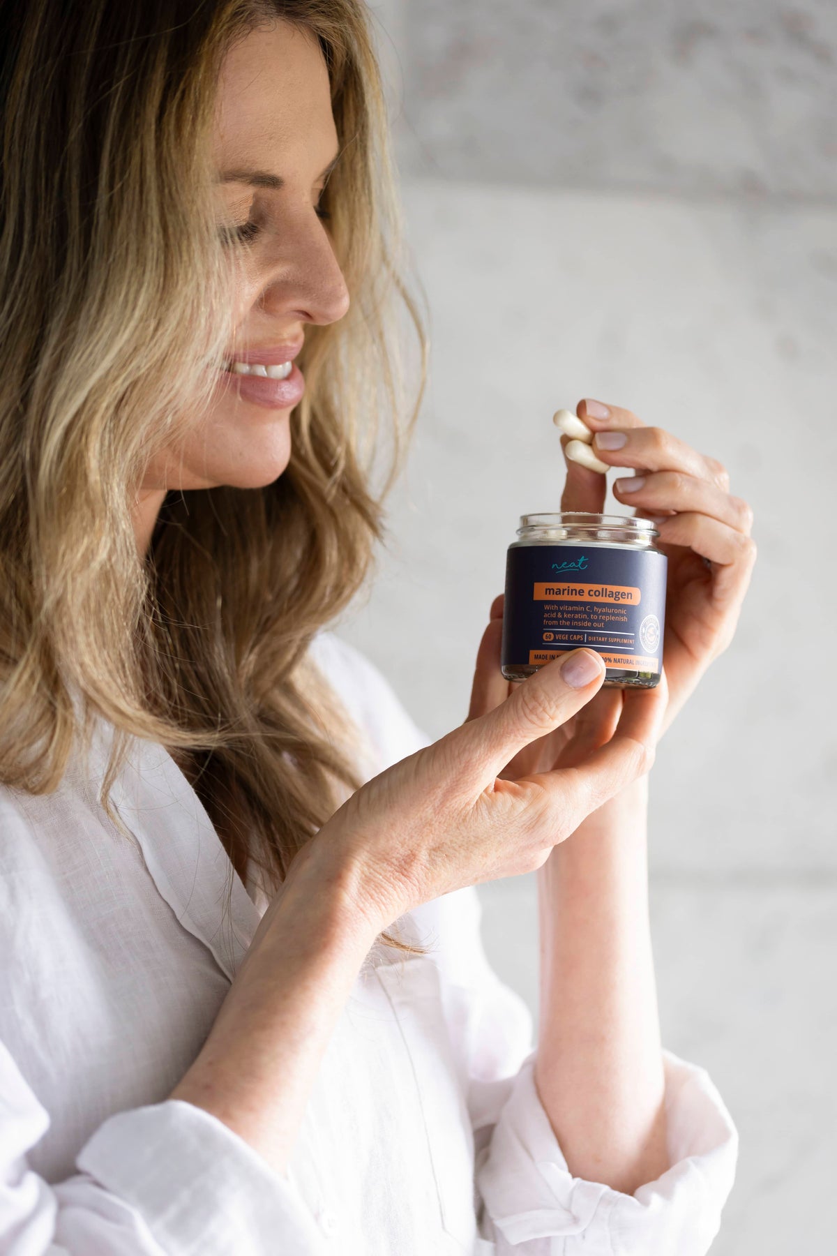 Marine Collagen, Hyaluronic Acid, Keratin and Vitamin C Supplement