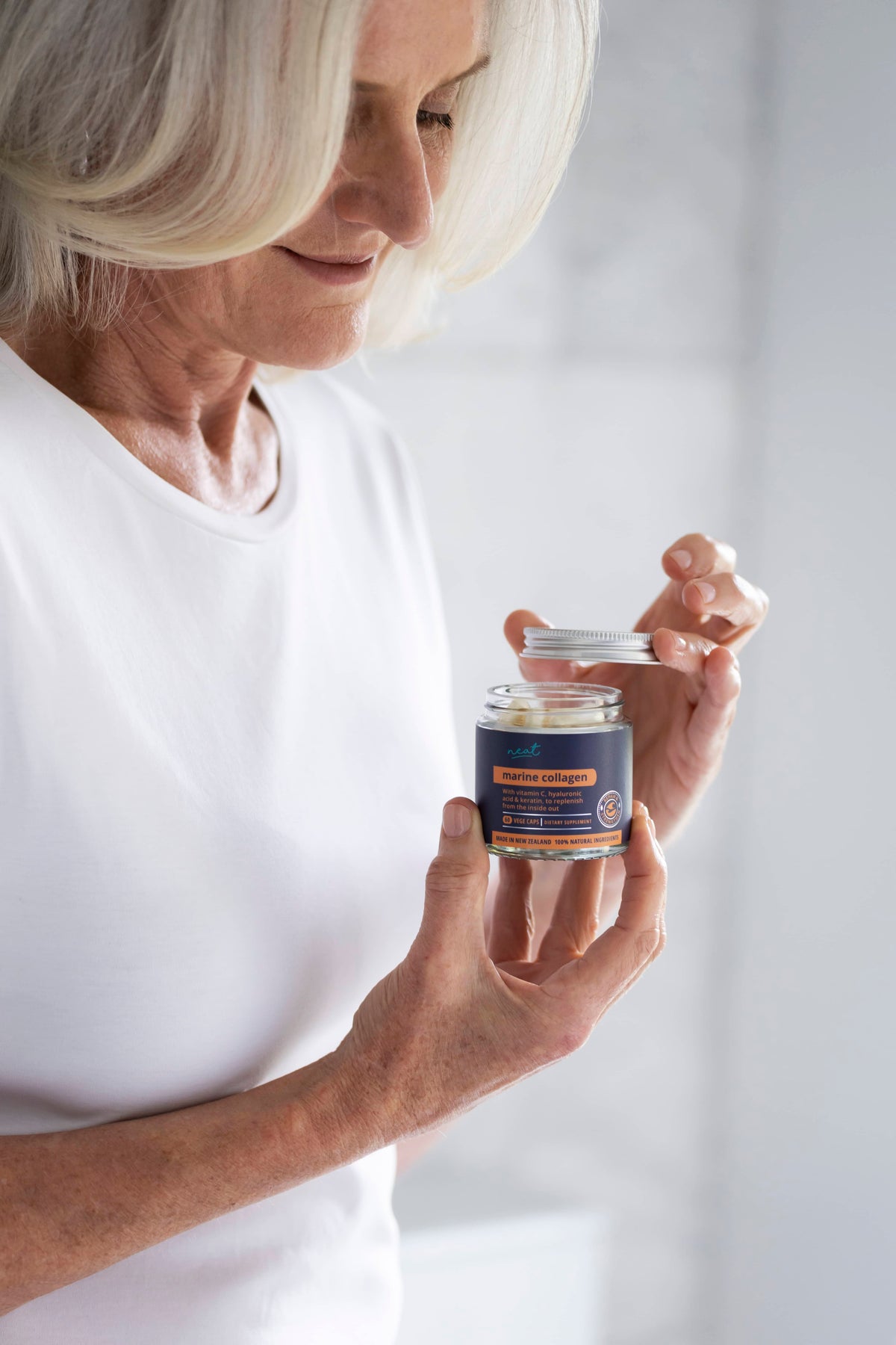 Marine Collagen, Hyaluronic Acid, Keratin and Vitamin C Supplement