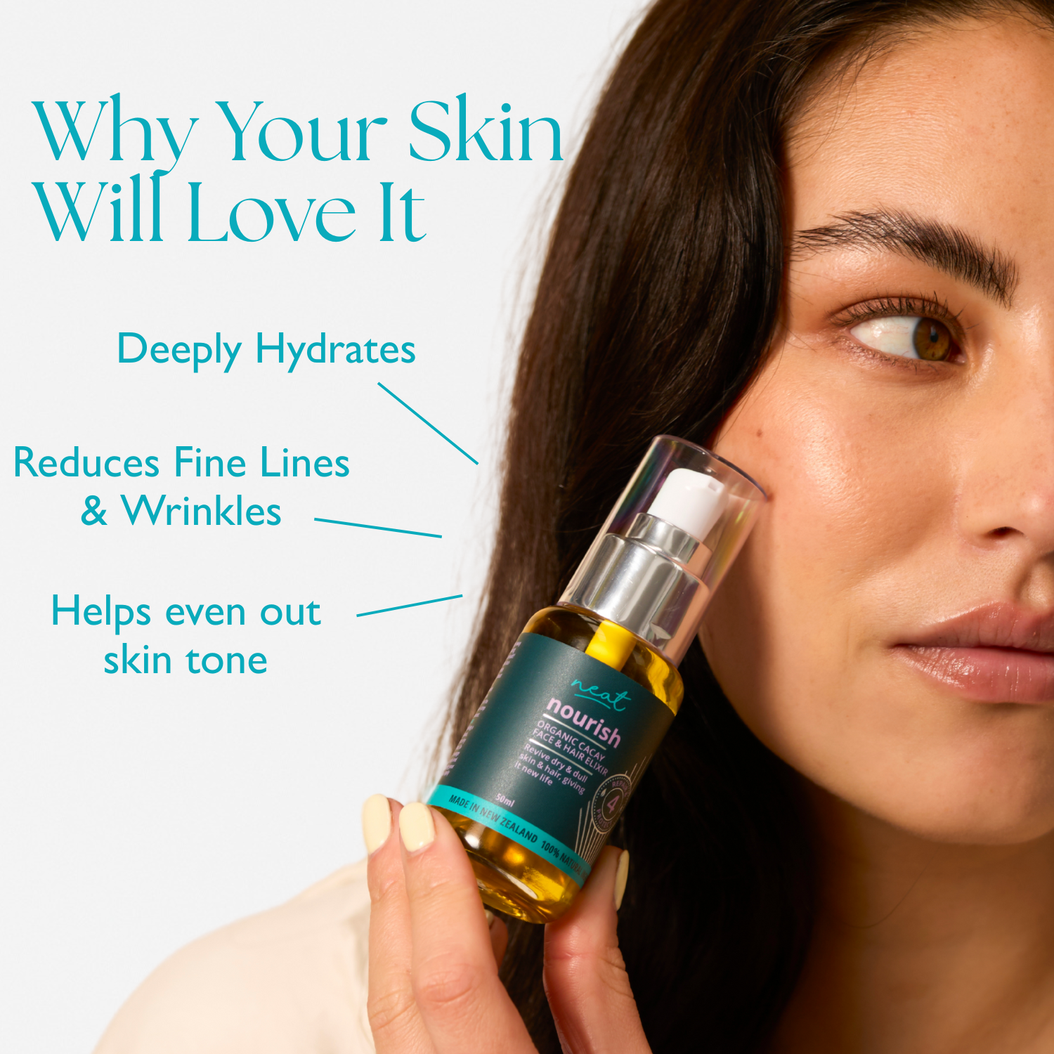 Organic Cacay Face and Hair Oil - 100% Natural