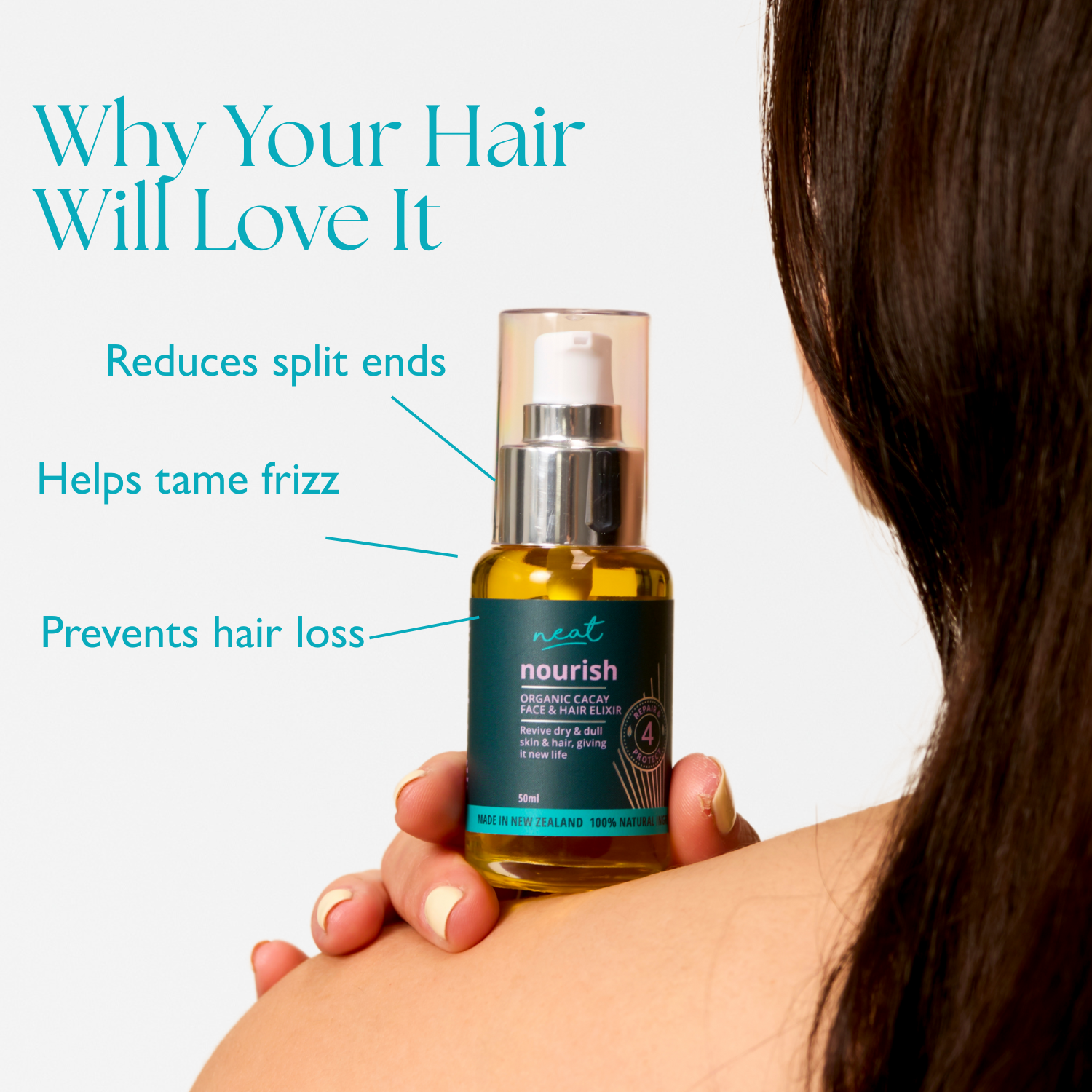 Organic Cacay Face and Hair Oil - 100% Natural