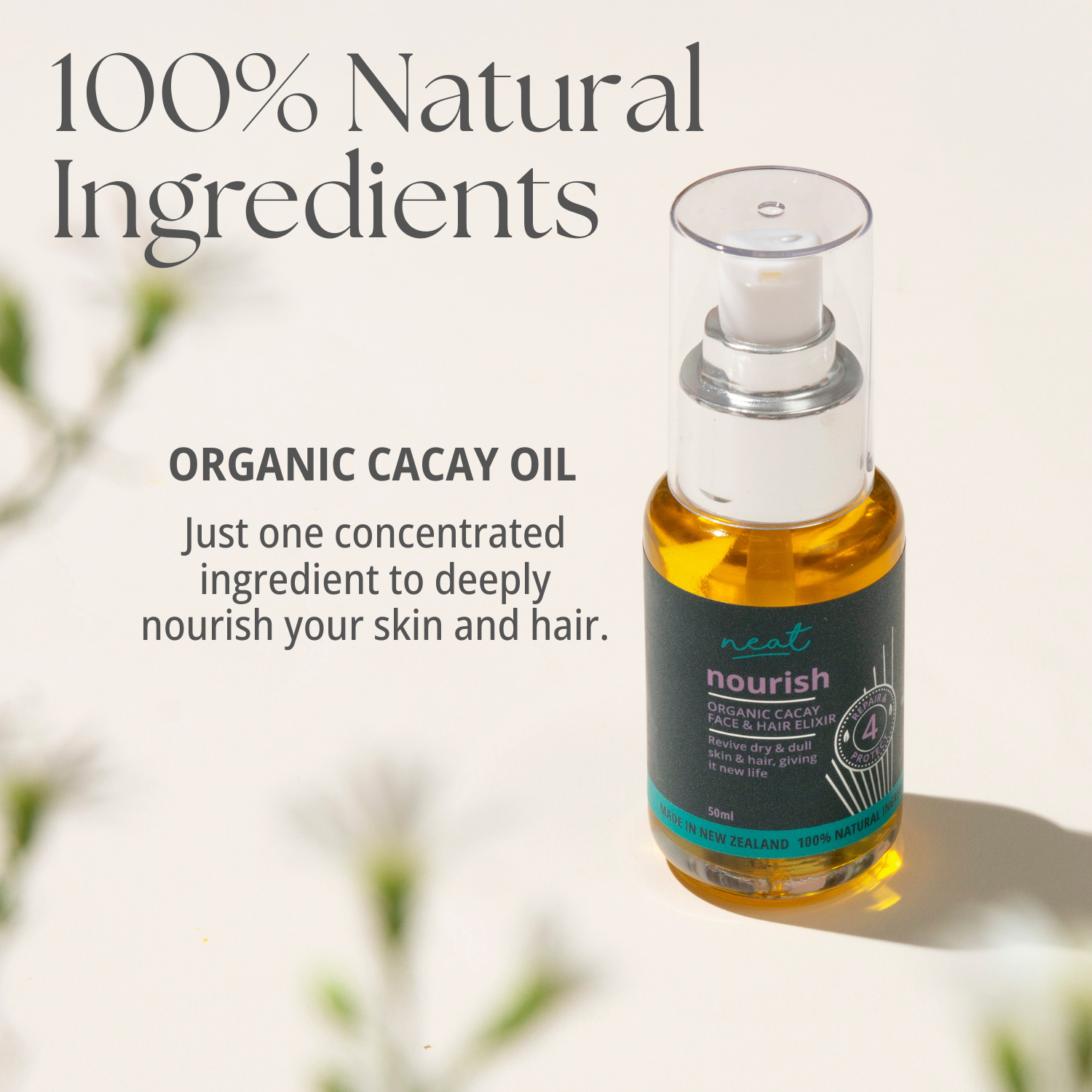 Organic Cacay Face and Hair Oil - 100% Natural