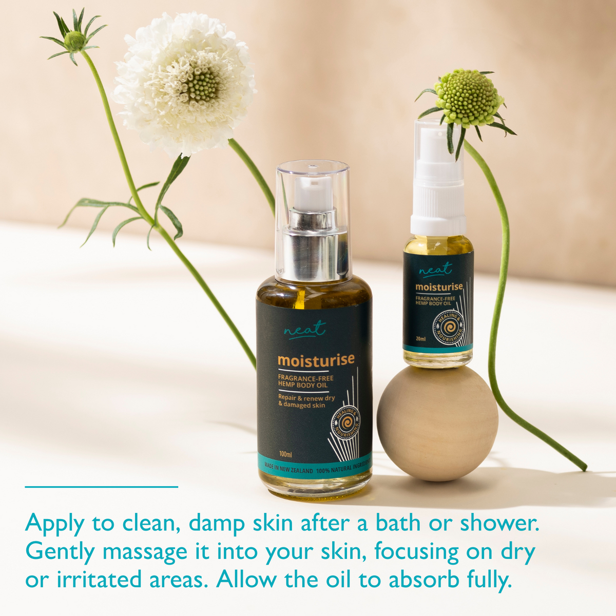 Moisturise: Hempseed and Aloe Vera Body Oil