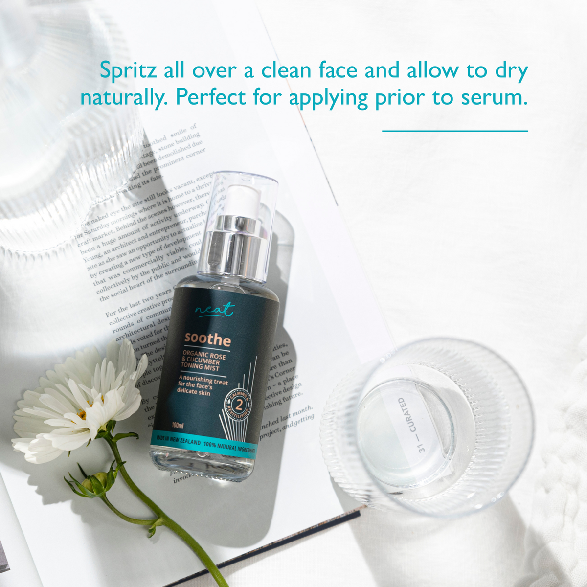 Soothe: Organic Rose &amp; Cucumber Toning Mist
