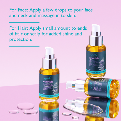 Organic Cacay Face and Hair Oil - 100% Natural