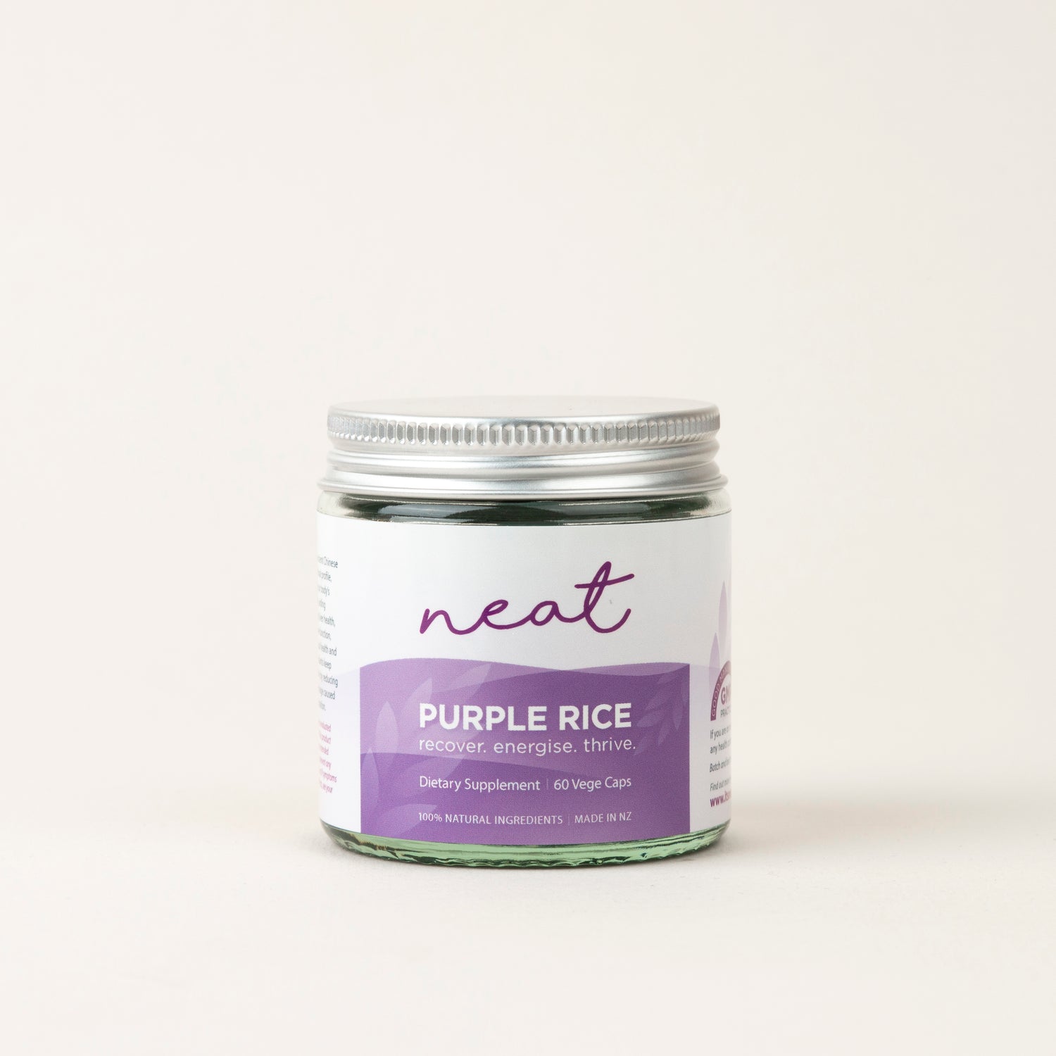 Micronised Purple Rice Capsules - 100% Natural
