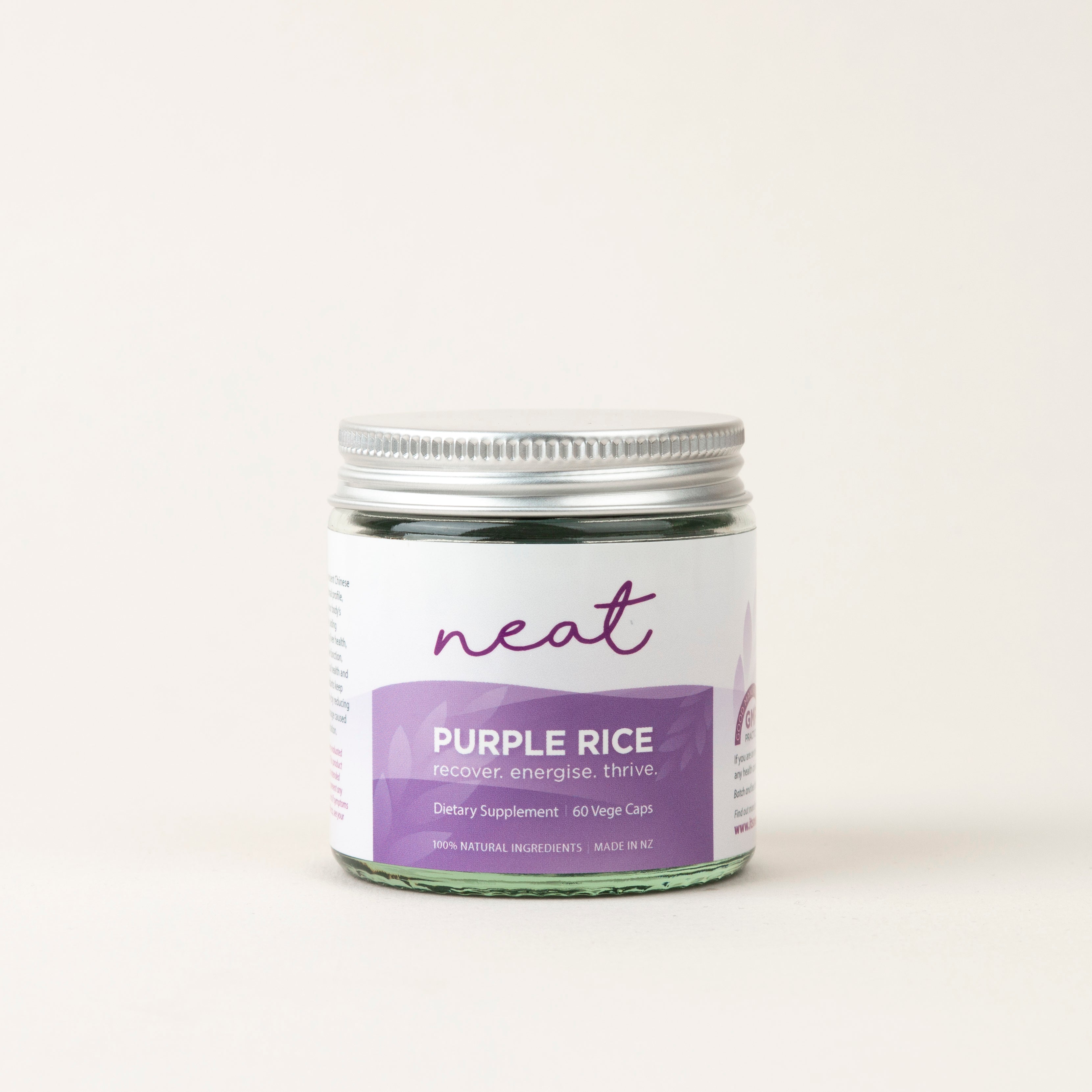 Micronised Purple Rice Capsules - 100% Natural