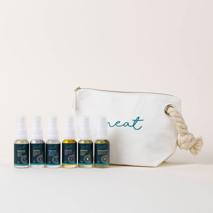 Mini Ultimate Skincare Sample Set for Face &amp; Body | Travel Minis - 100% Natural
