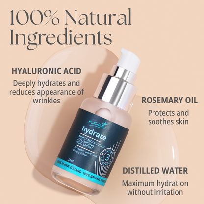 Hyaluronic Acid Serum - 100% Natural Hydration