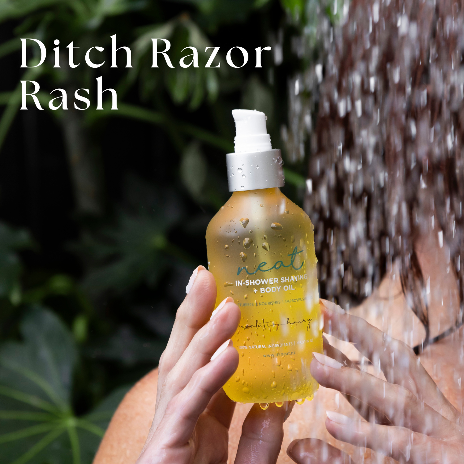 Revolutionary Shower and Shaving Oil - 100% Natural