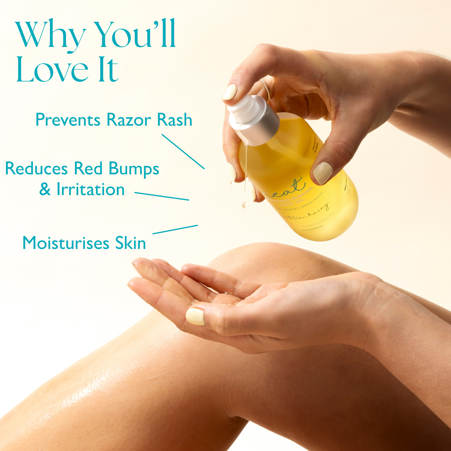 Revolutionary Shower and Shaving Oil - 100% Natural