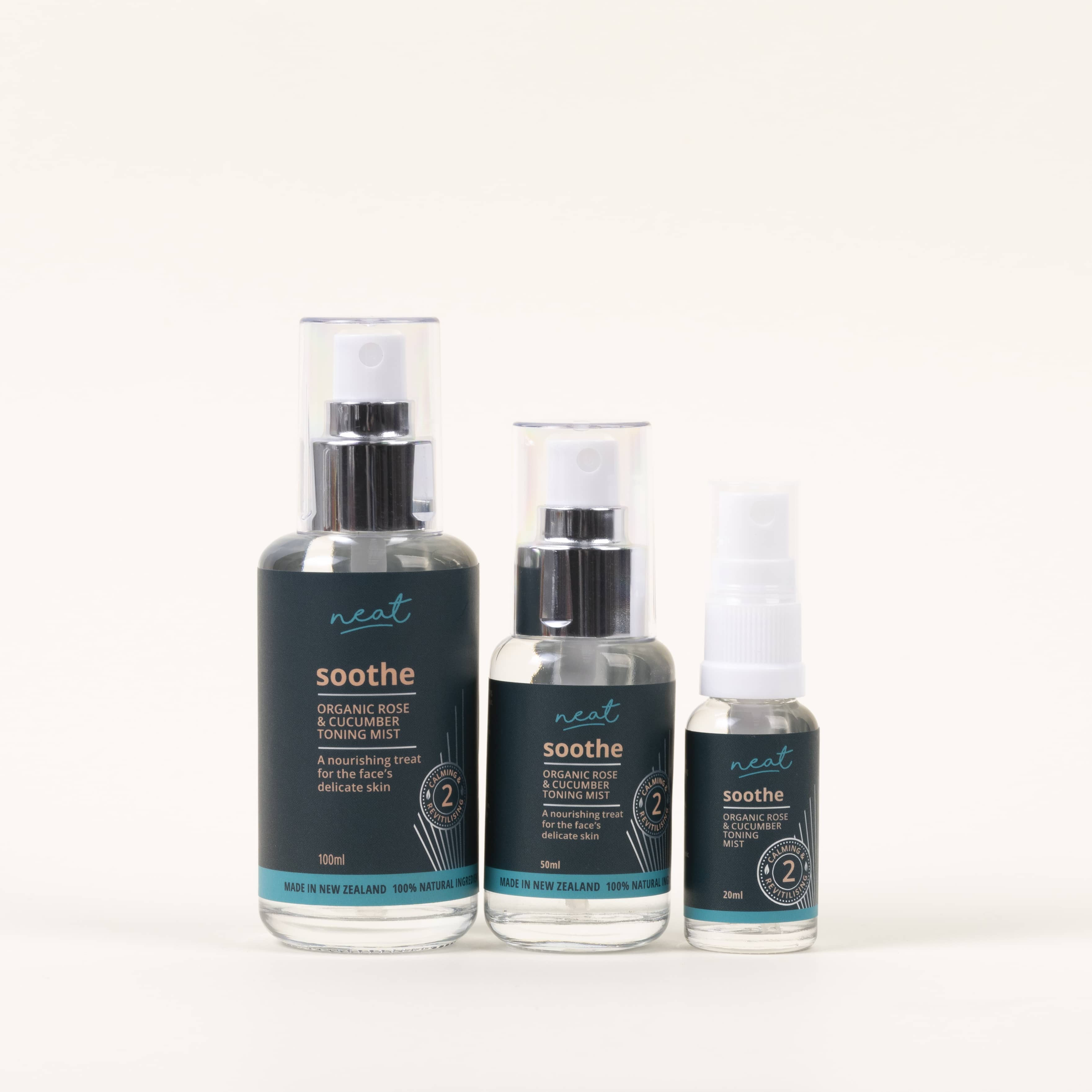 Organic Rose &amp; Cucumber Toning Mist - 100% Natural