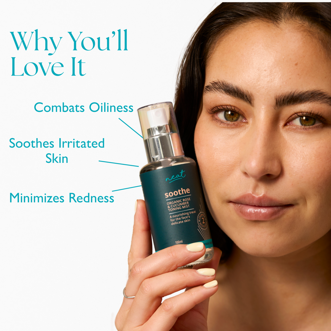 Soothe: Organic Rose &amp; Cucumber Toning Mist