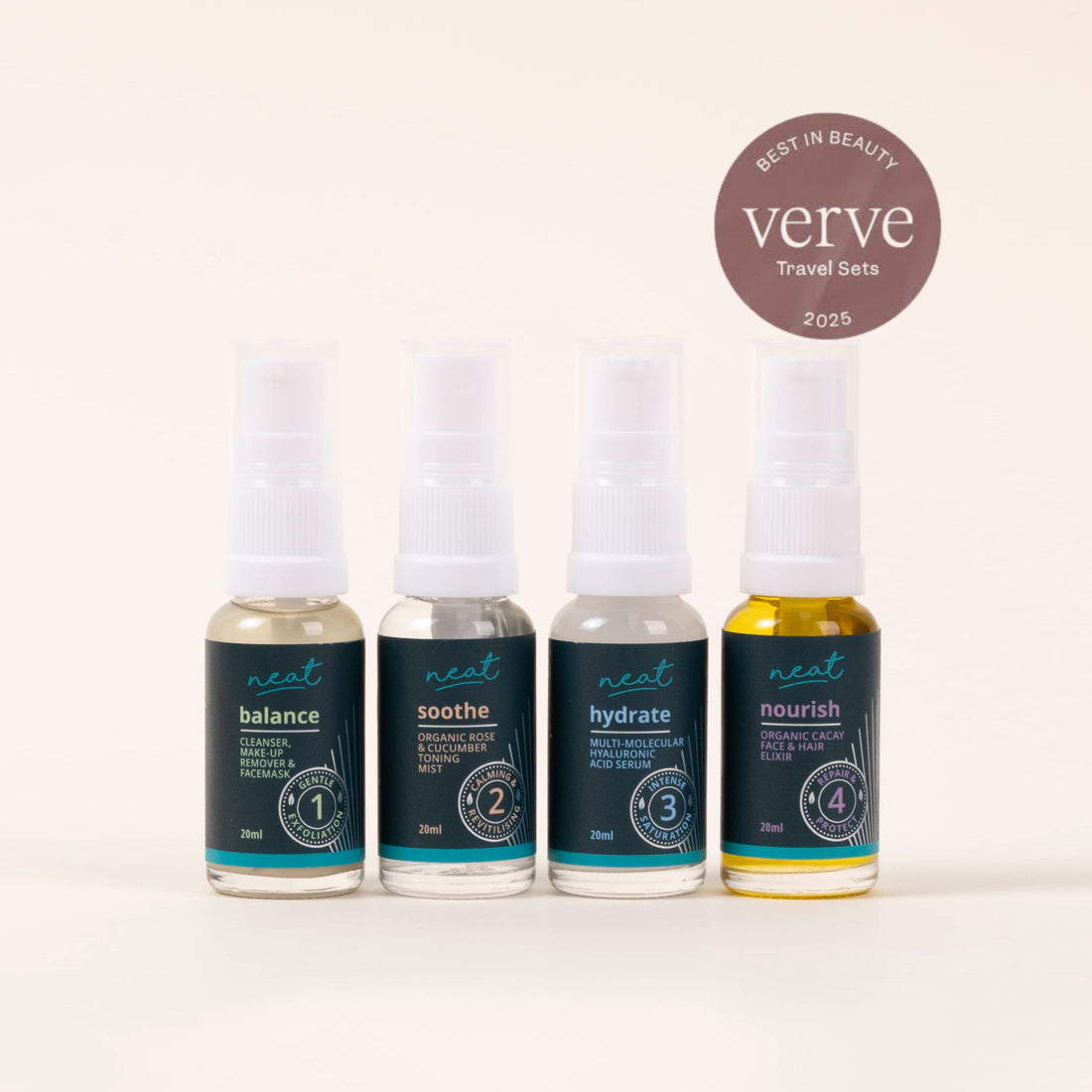 Mini Face Skincare Sample | Travel Set - 100% Natural