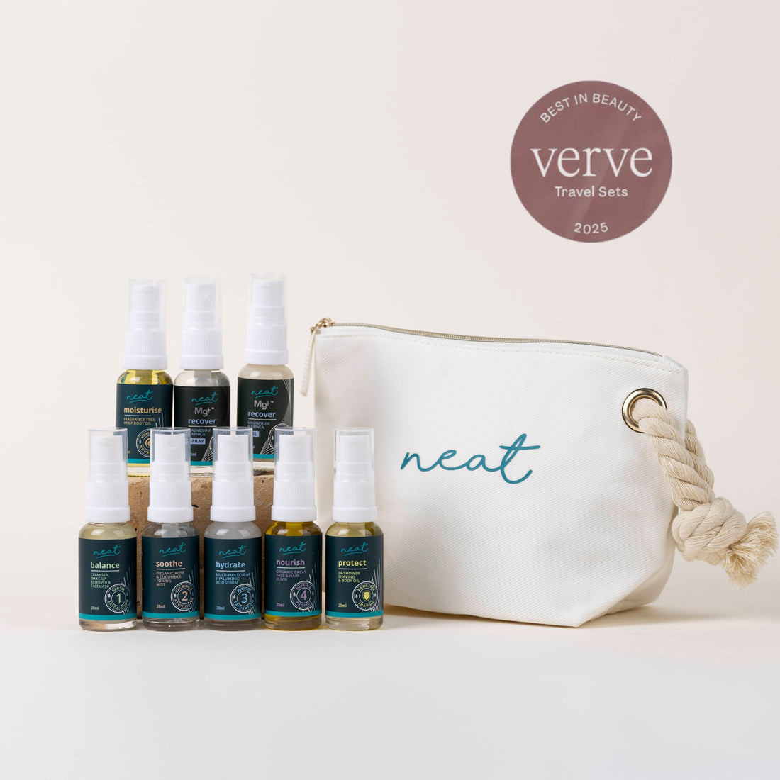 Mini Ultimate Skincare Sample Set with Mg+Plus | Travel Minis - 100% Natural