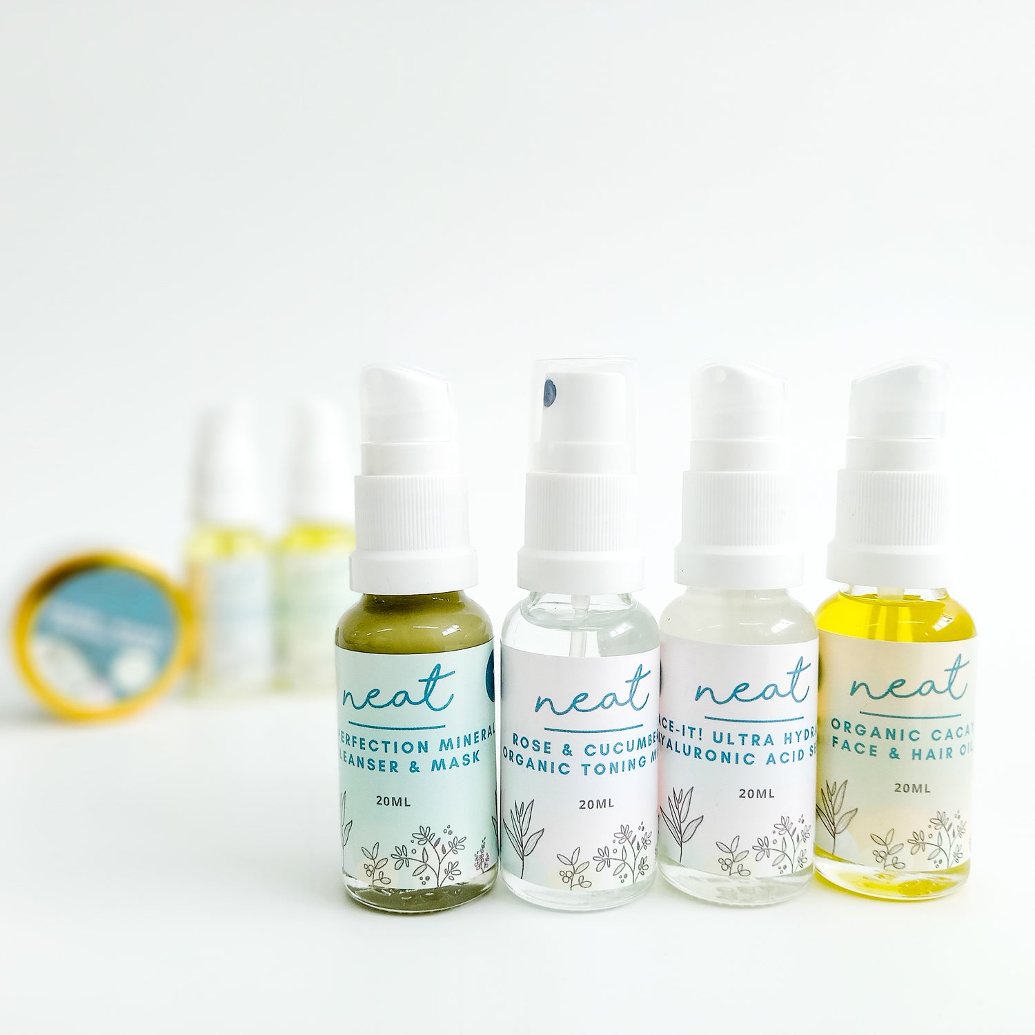 Mini Face Skincare Sample | Travel Set - 100% Natural - Neat