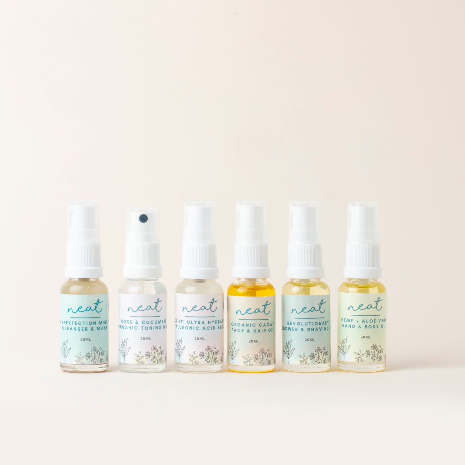 Mini Ultimate Skincare Sample Set for Face &amp; Body | Travel Minis - 100% Natural