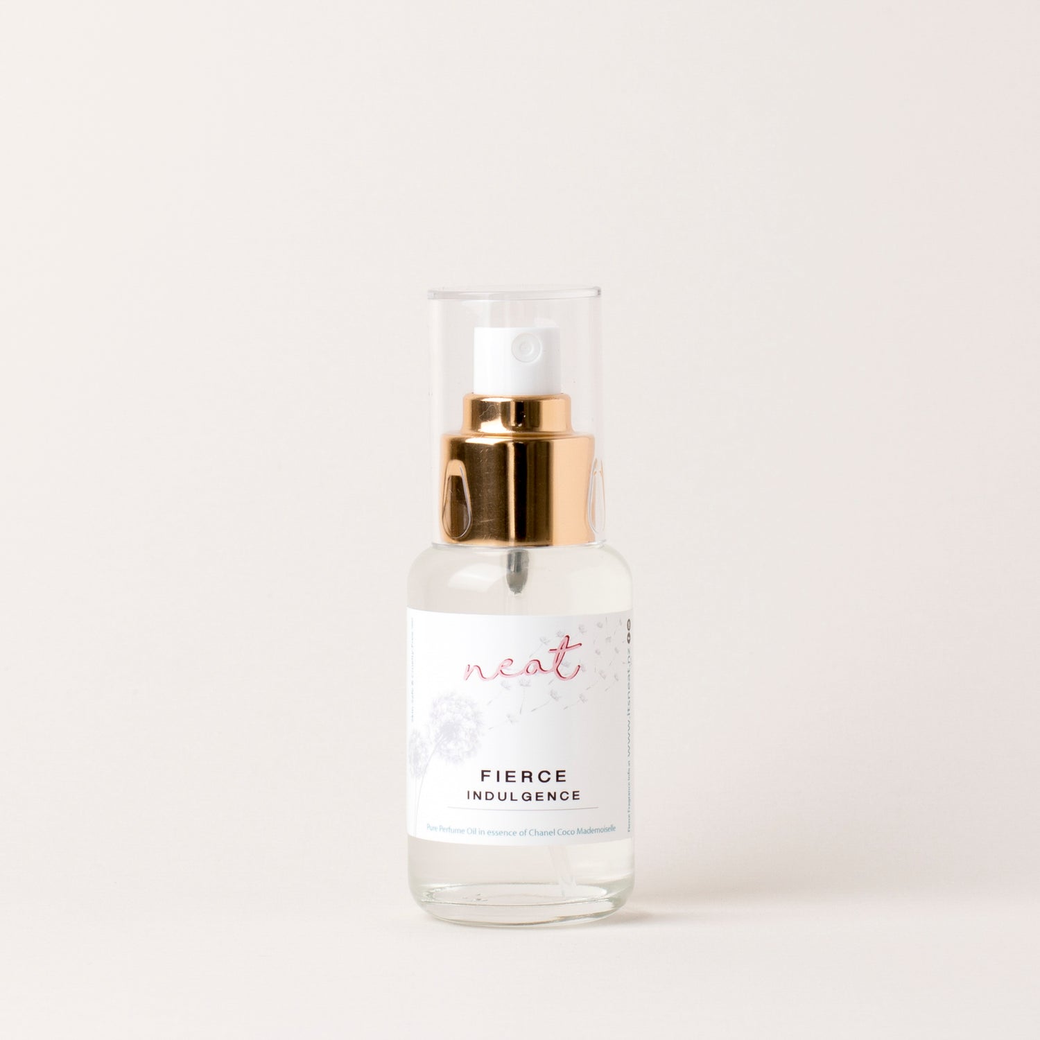 Neat  Fierce Fragrance Range: 50ml Glass Spray Bottle